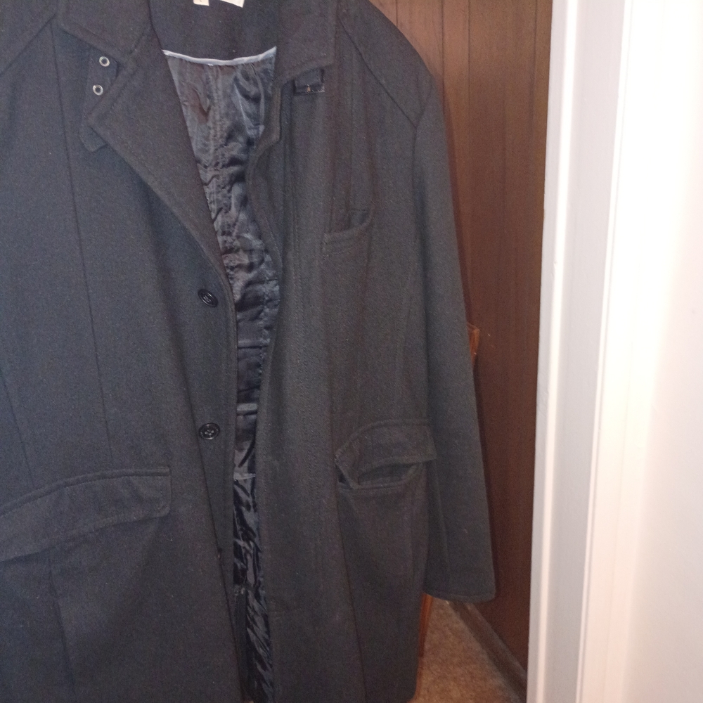 Kenneth Cole New York Charcoal Pea Coat
